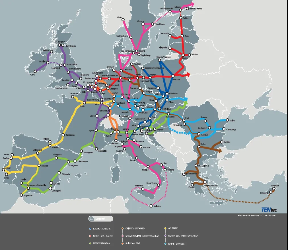 13,1 mld euro na transeuropejską sieć transportową. To największy taki projekt w historii UE