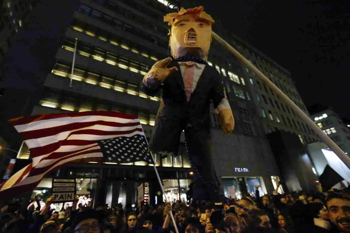 Protesty w USA przeciw Trumpowi  EPA/PETER FOLEY Dostawca: PAP/EPA.