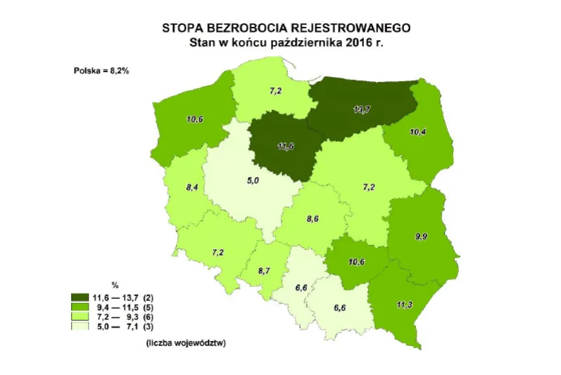 W Poznaniu pracuje prawie każdy, w Szydłowcu szaleje bezrobocie. Najnowsze dane o rynku pracy