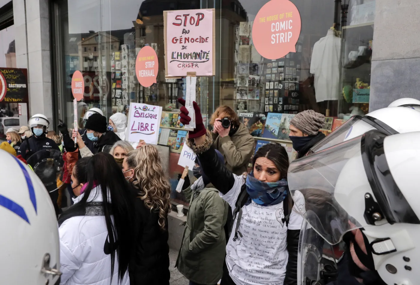 Belgia: 488 osób zatrzymano na demonstracji przeciwko obostrzeniom związanym z Covid-19