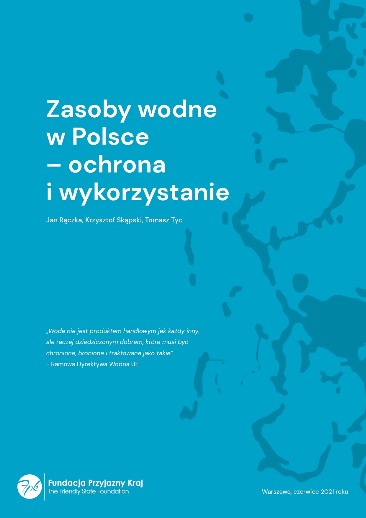 Zasoby wodne w Polsce. Raport. Okładka