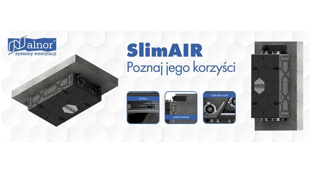 SlimAIR – wyjątkowo energooszczędny i wydajny rekuperator