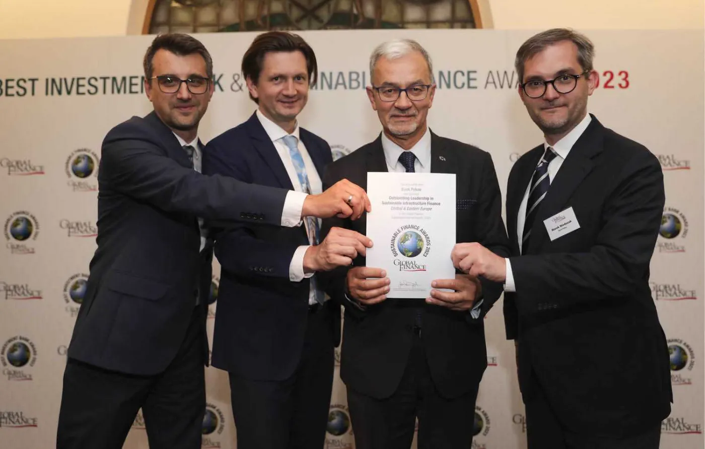 Bank Pekao S.A. liderem wspierania zrównoważonej infrastruktury w Europie Środkowej i Wschodniej
