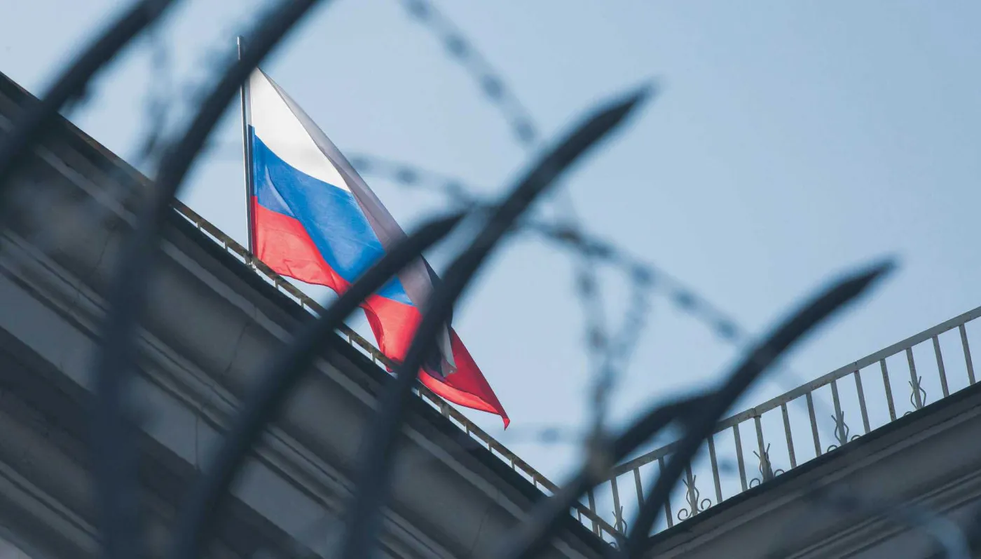 Powolne przebijanie rosyjskiej opony