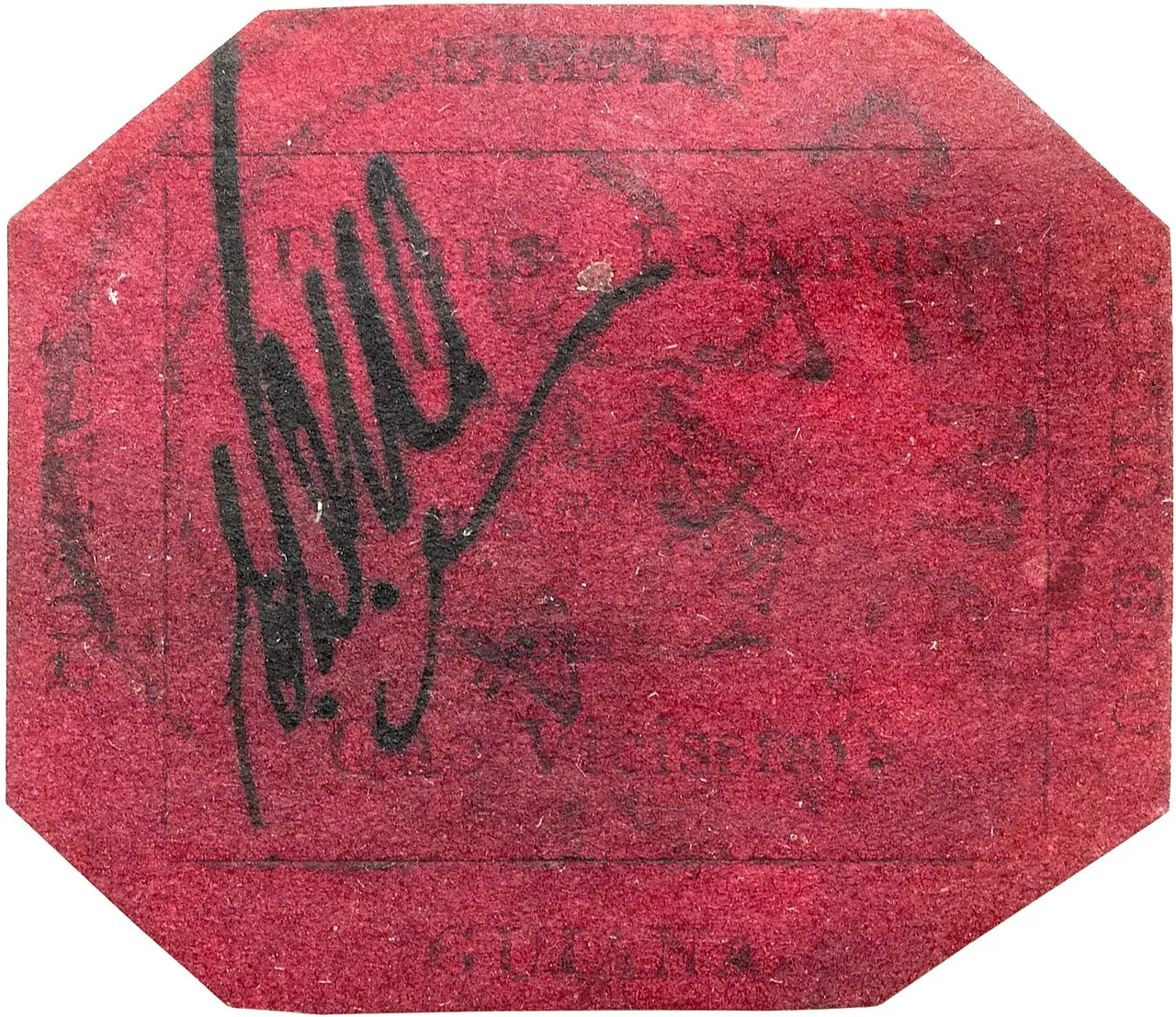 British Guiana 1856 1c magenta stamp