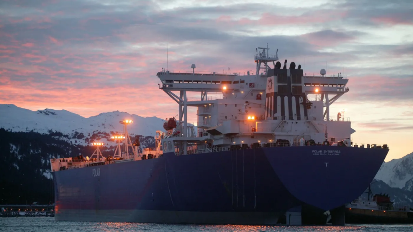 Tankowiec należący do ConocoPhillips - wojna USA z Iranem doprowadziła do wyniesienie Amerykanów na lidera rynku surowców energetycznych