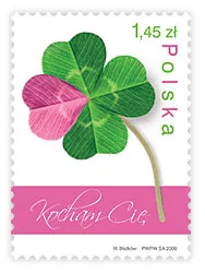 Znaczek emisji „Kocham Cię”. fot. www.poczta-polska.pl