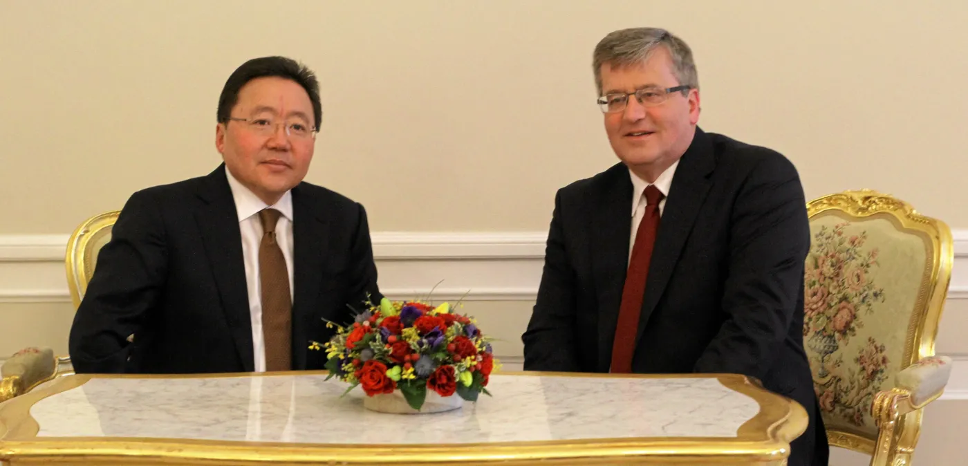 Prezydent Mongolii rozpoczął wizytę w Polsce