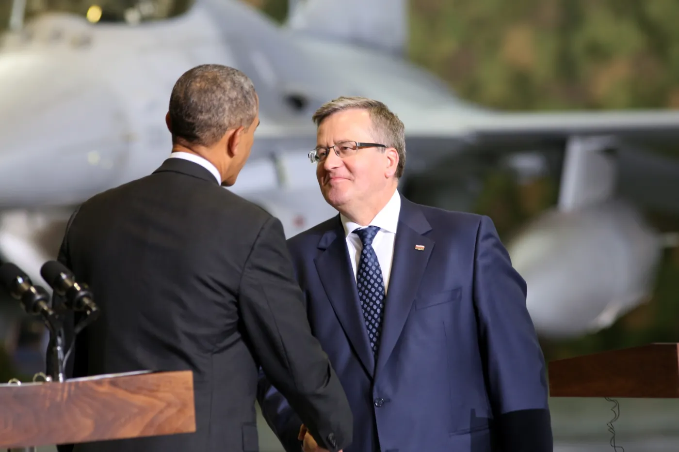 Barack Obama i Bronisław Komorowski PAP/Leszek Szymański