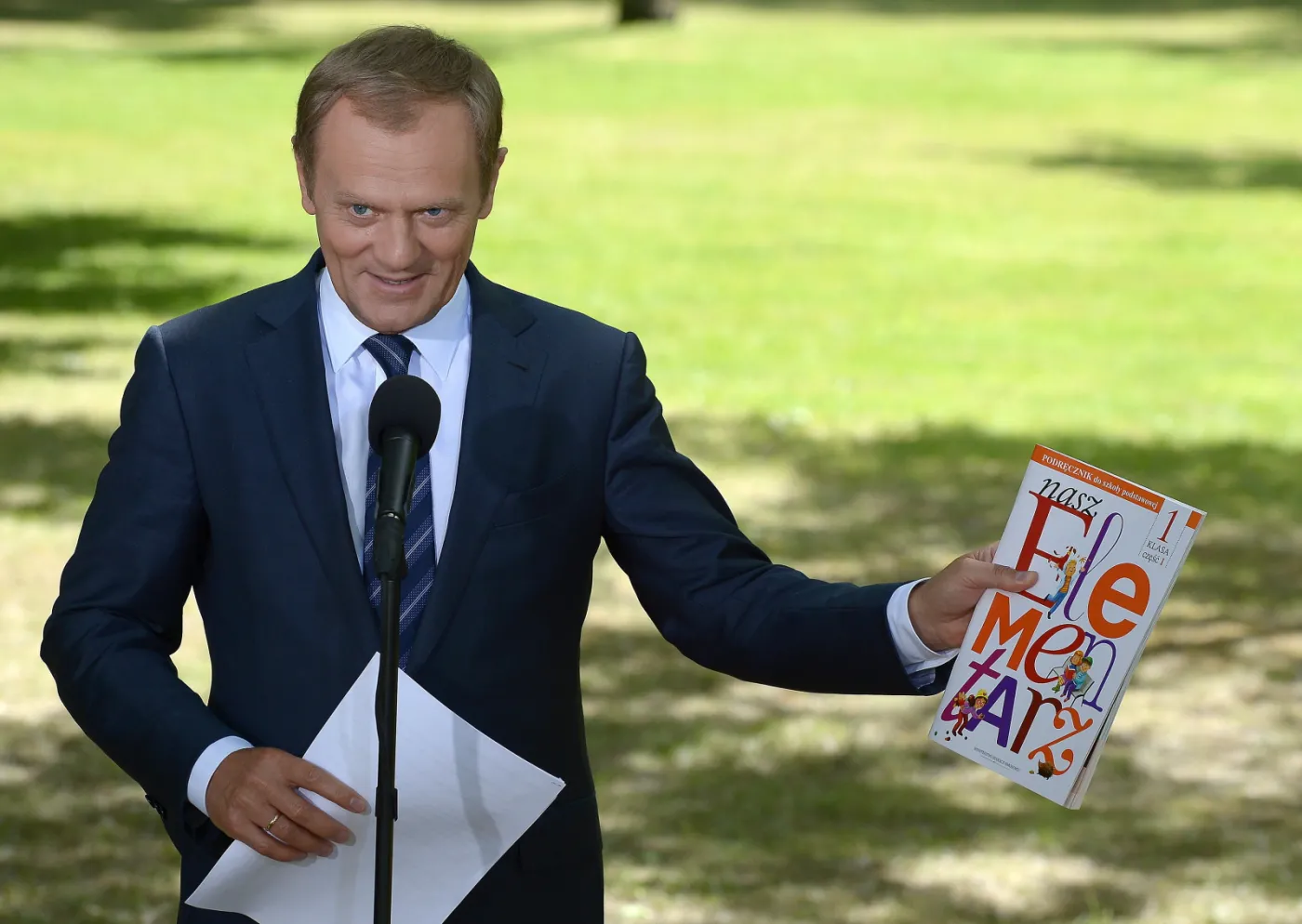 Premier Donald Tusk na konferencji prasowej. Fot. PAP/Radek Pietruszka