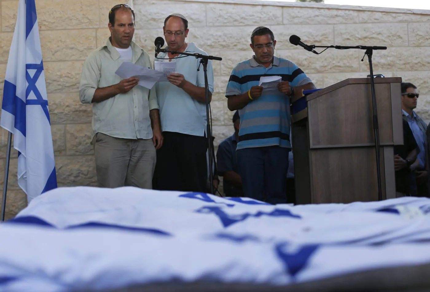 Izrael oskarża Hamas o zamordowanie trzech młodych osadników EPA/BAZ RATNER 