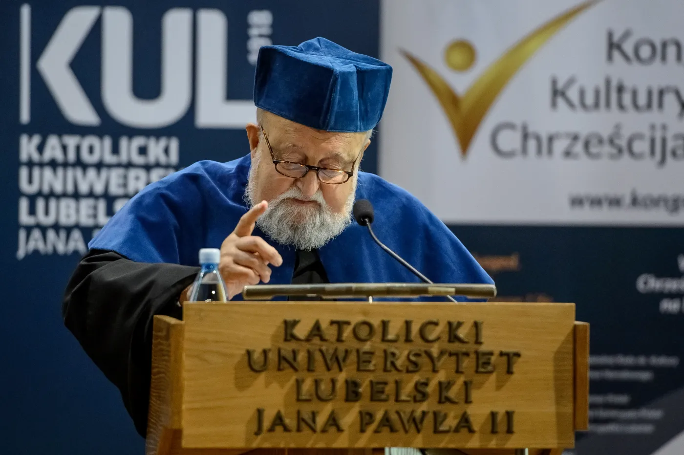 Krzysztof Penderecki na uroczystości przyznania mu przez KUL doktoratu honorowego (2016)