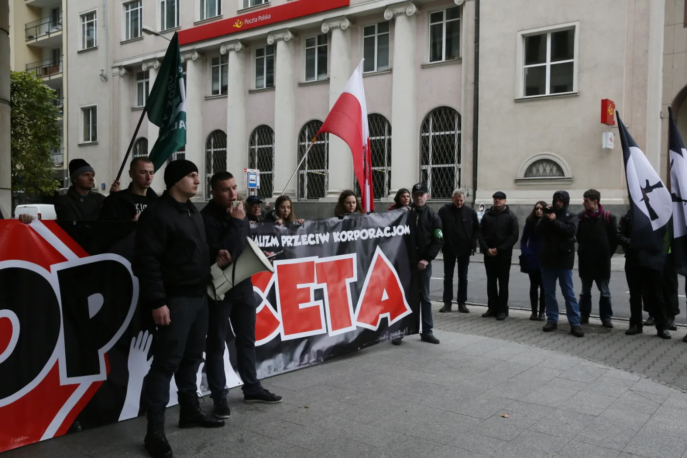 ONR manifestowało w Warszawie przeciwko CETA