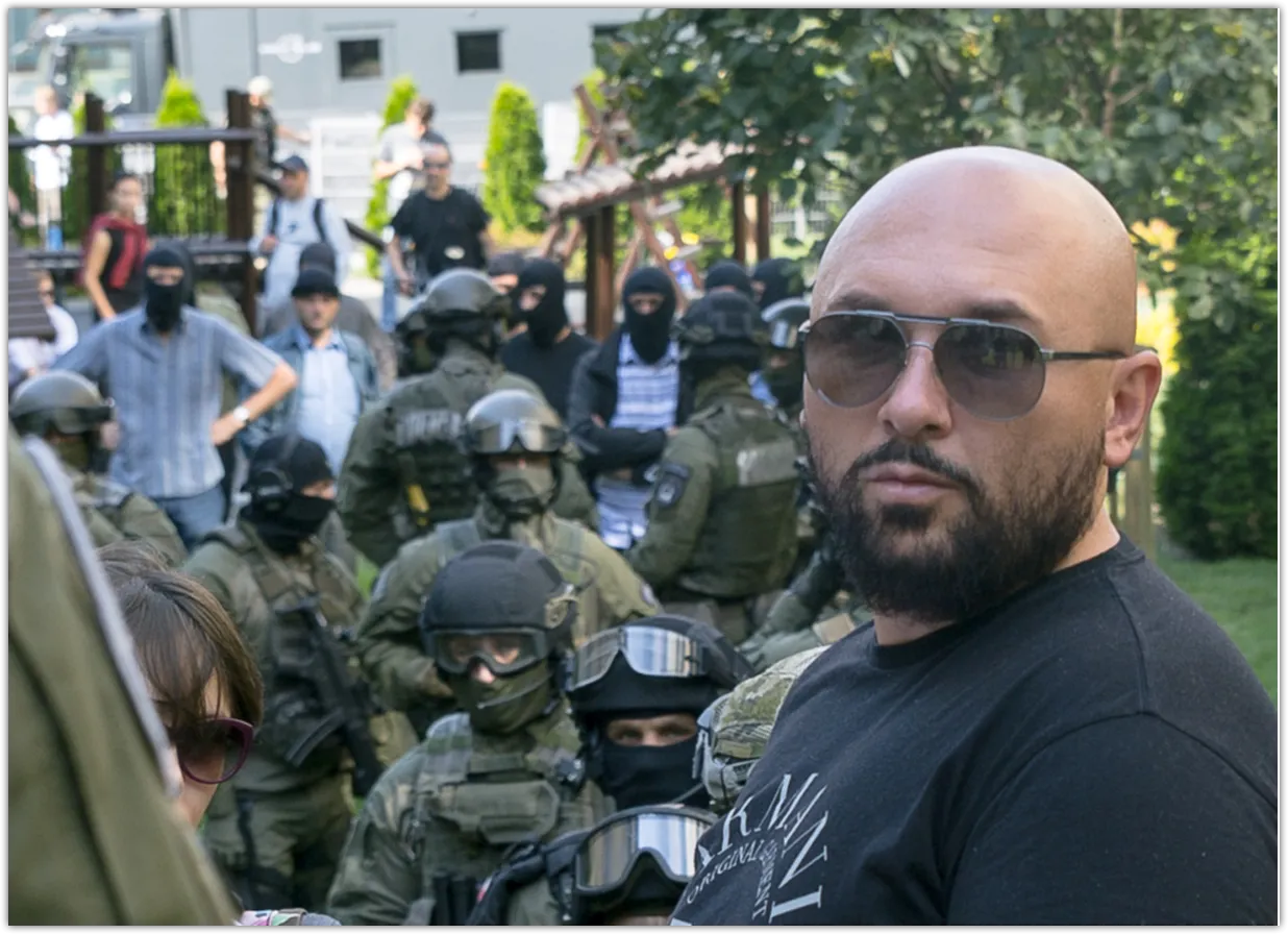 Patryk Vega na planie filmu "Pitbull. Nowe porządki" (2016)