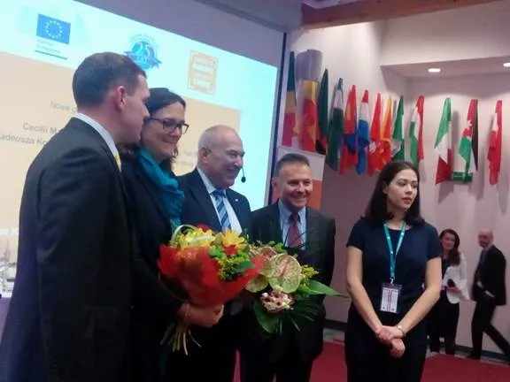 Cecilia Malmström, Tadeusz Kościński i prof. Witold Orłowski 