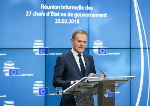 Wystąpienie Tuska po szczycie UE: Zgoda ws. budżetu UE i potępienie działań w Syrii