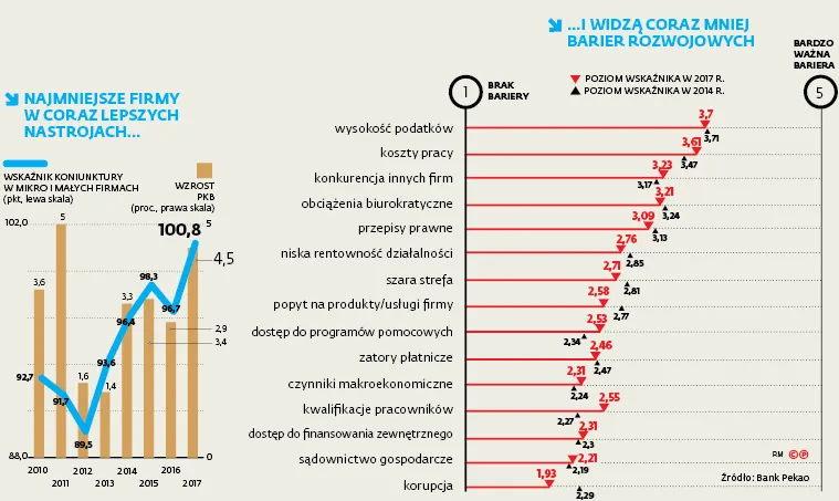 Małe firmy widzą świat przez różowe okulary
