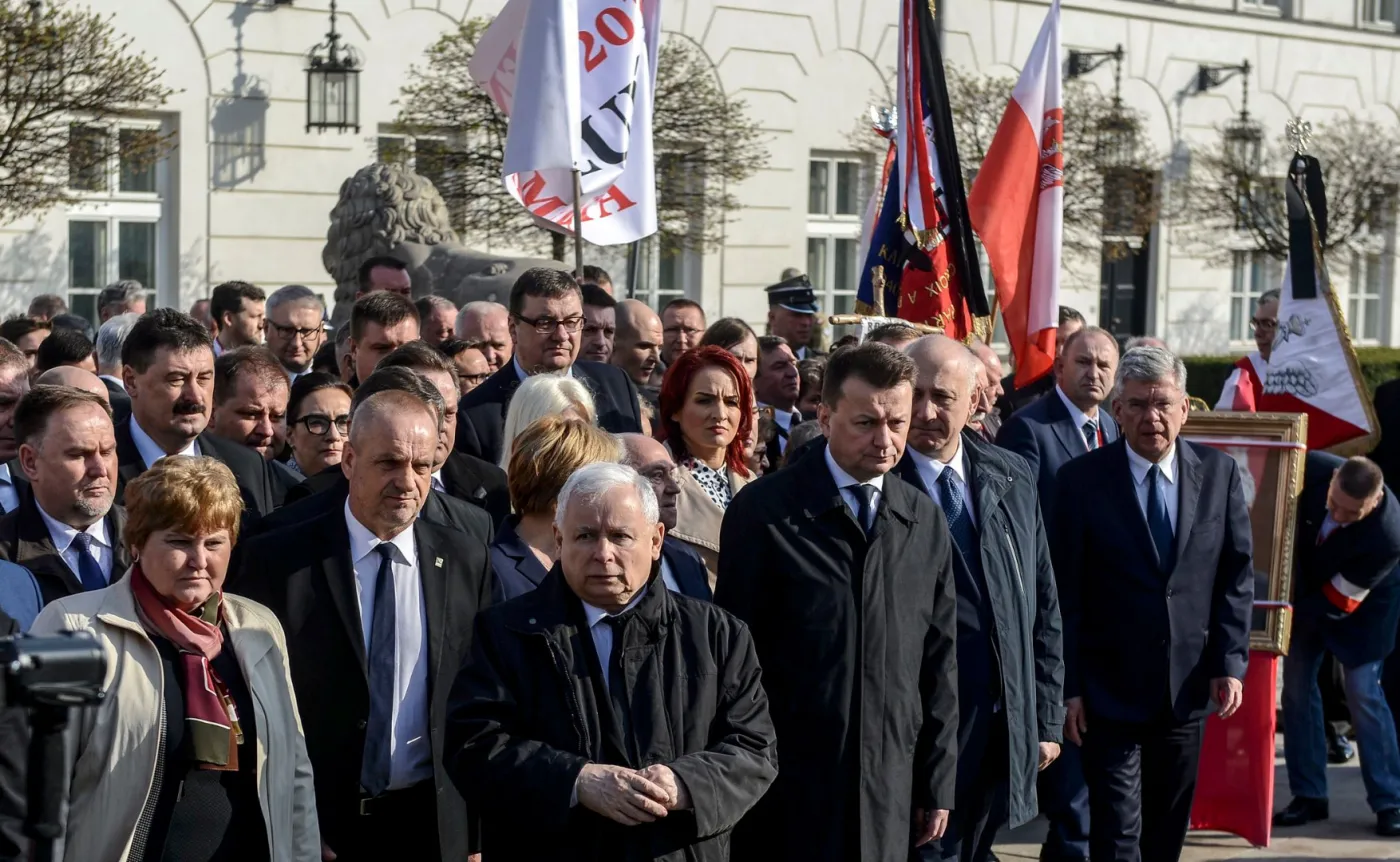 Jarosław Kaczyński, Mariusz Błaszczak, Joachim Brudziński, Stanisław Karczewski
