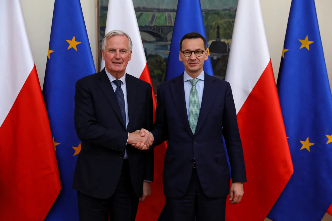Premier po spotkaniu z Barnierem: Stoimy w obronie praw Polaków w Wielkiej Brytanii