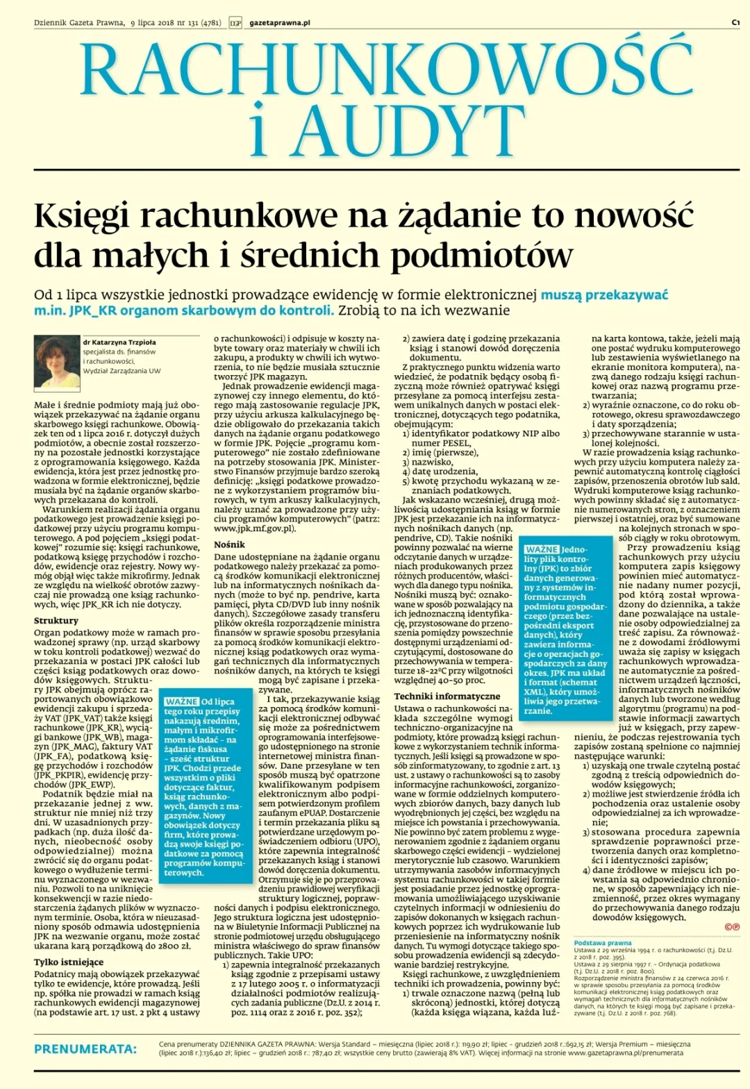 RACHUNKOWOŚĆ I AUDYT