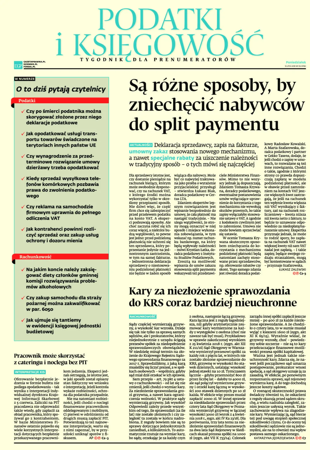PODATKI I KSIĘGOWOŚĆ