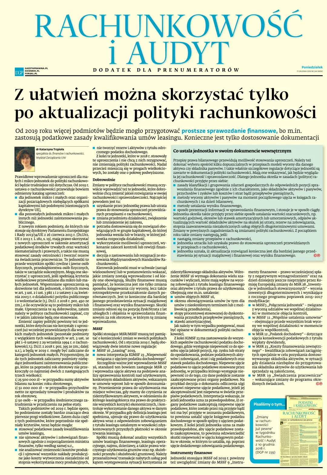 RACHUNKOWOŚĆ I AUDYT