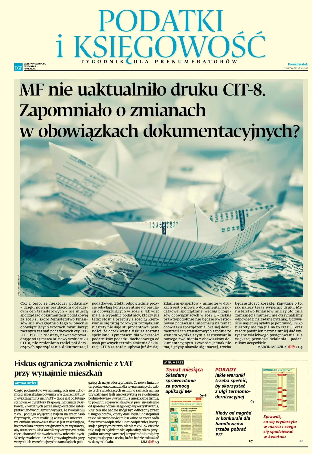 PODATKI I KSIĘGOWOŚĆ