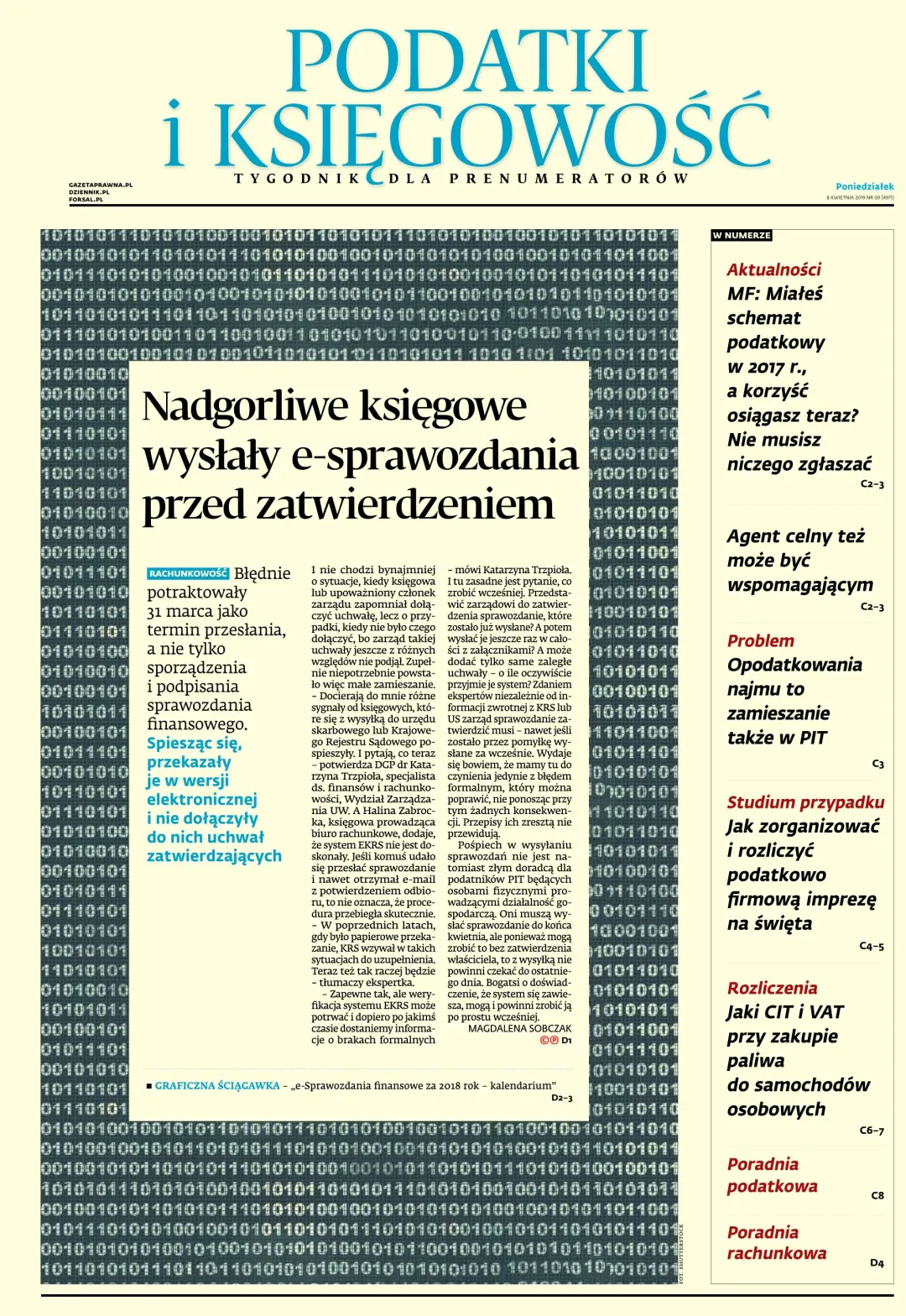 PODATKI I KSIĘGOWOŚĆ