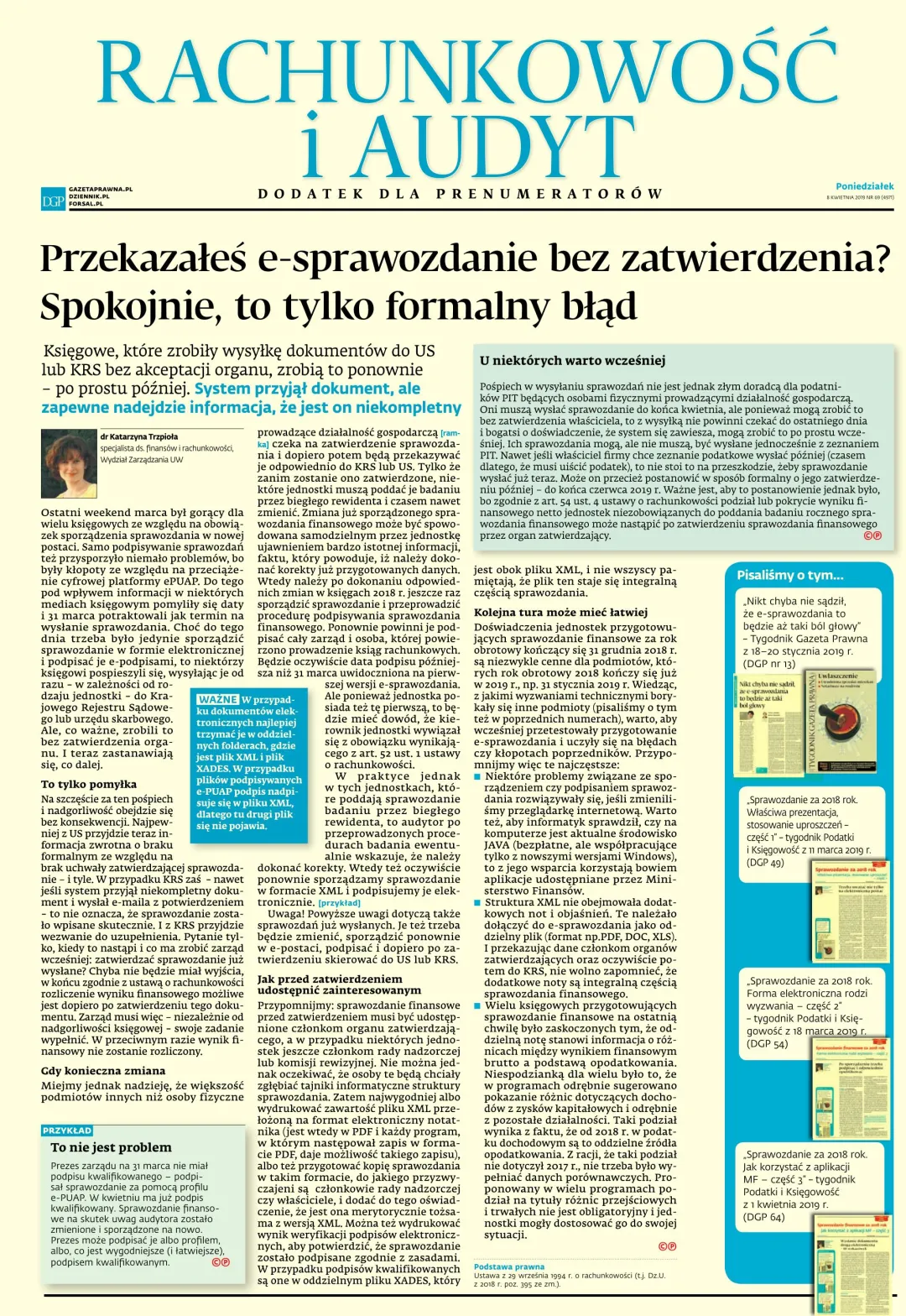 RACHUNKOWOŚĆ I AUDYT