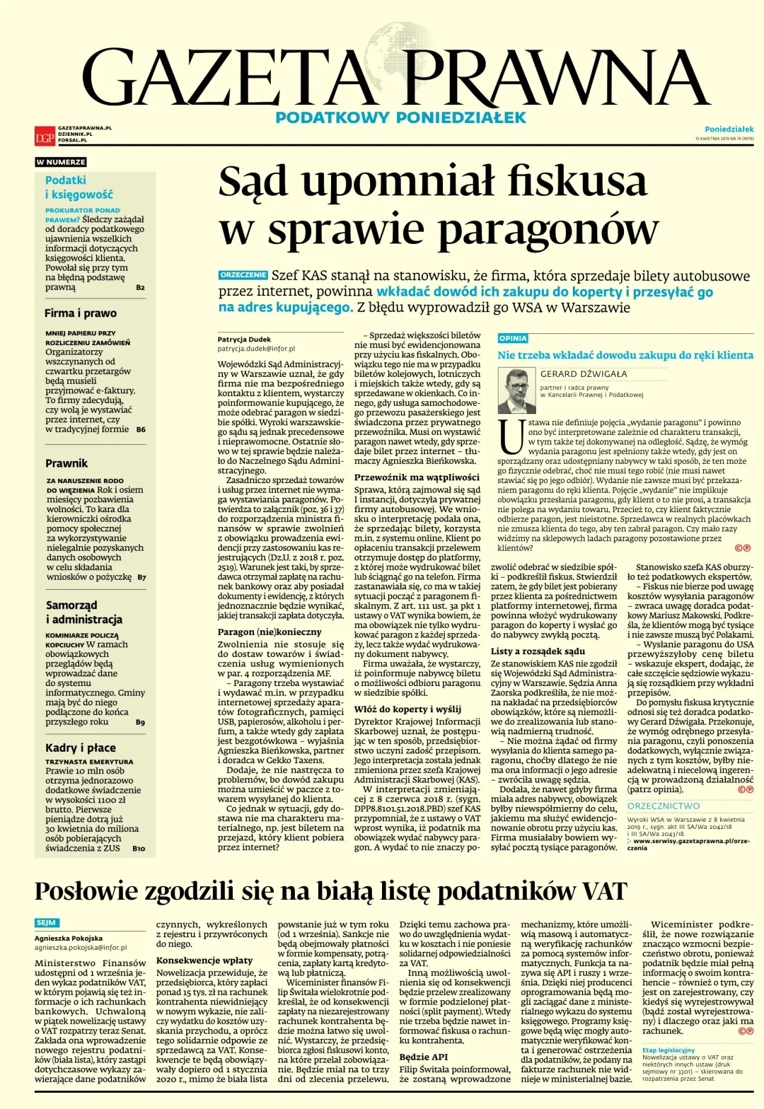 PIERWSZA STRONA