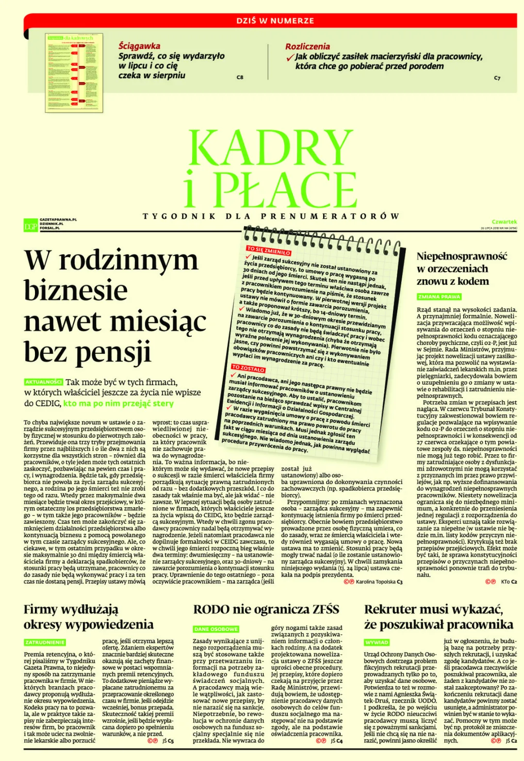 KADRY I PŁACE