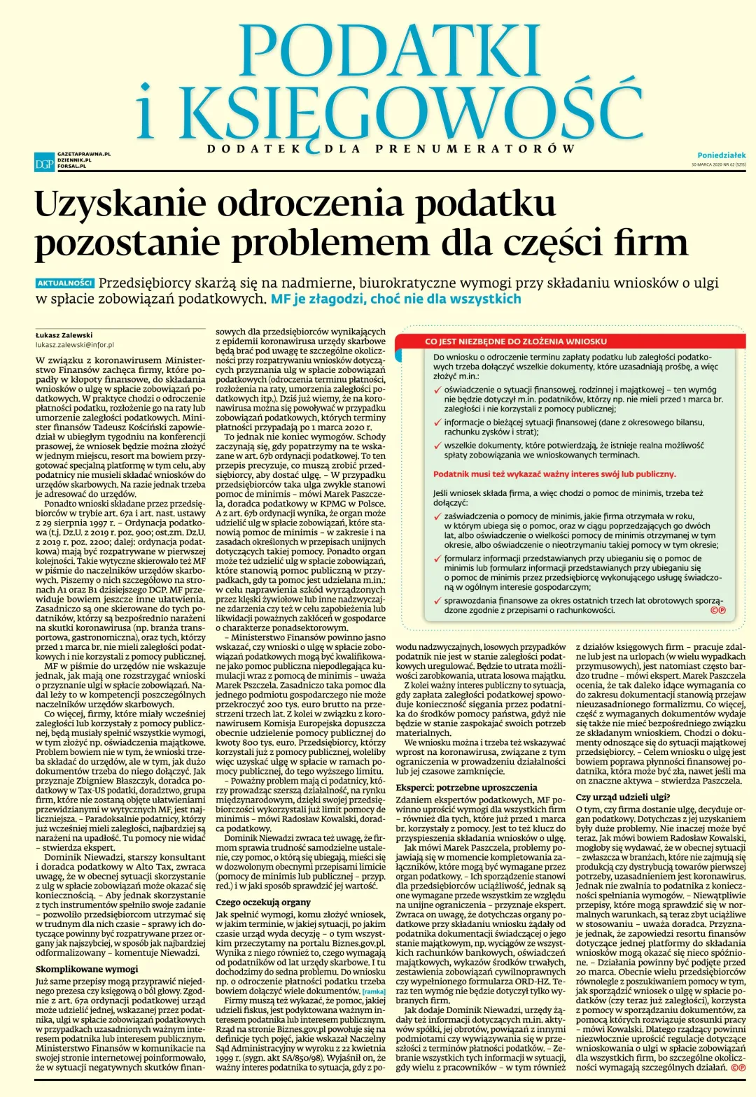PODATKI I KSIĘGOWOŚĆ