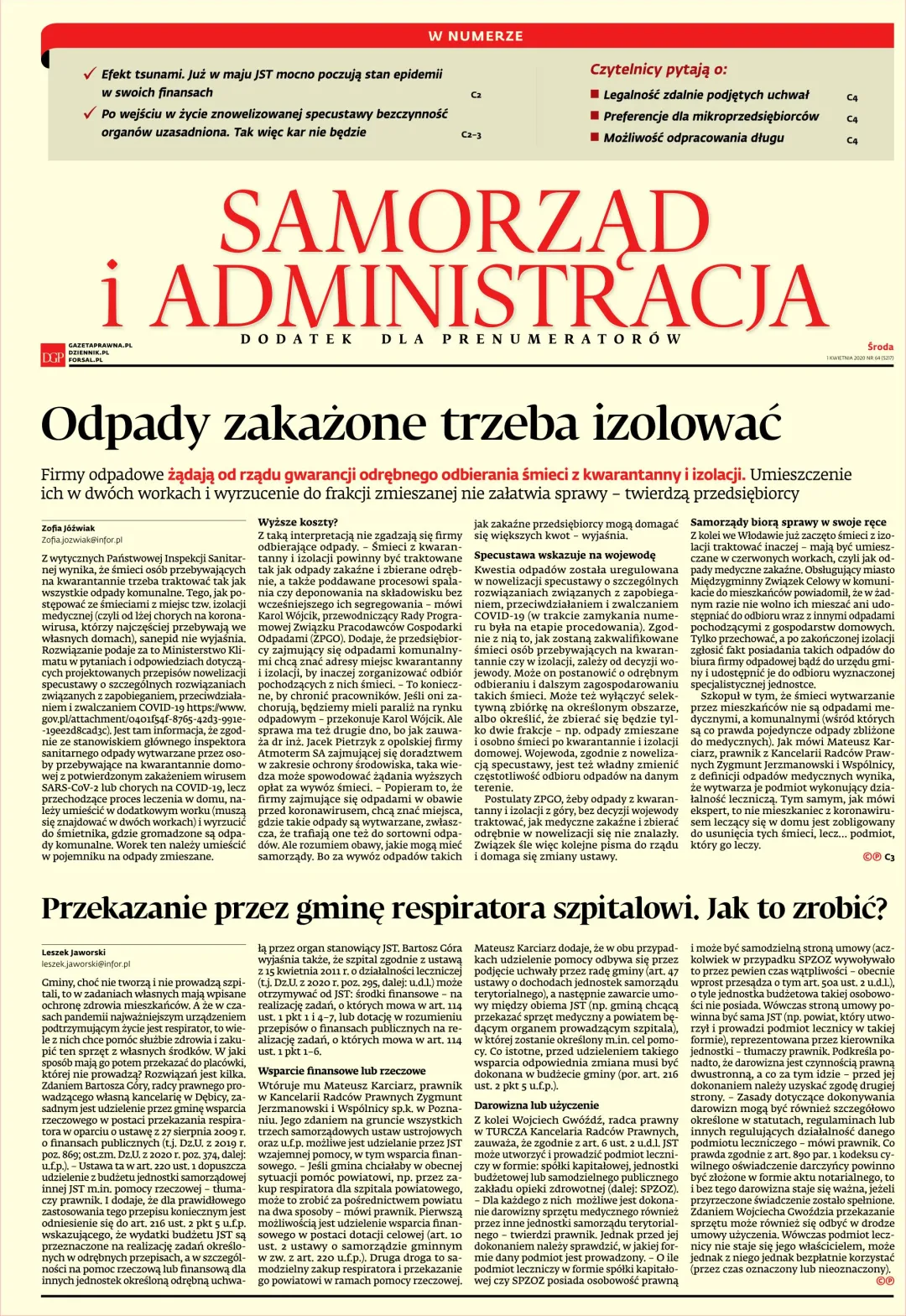 SAMORZĄD I ADMINISTRACJA