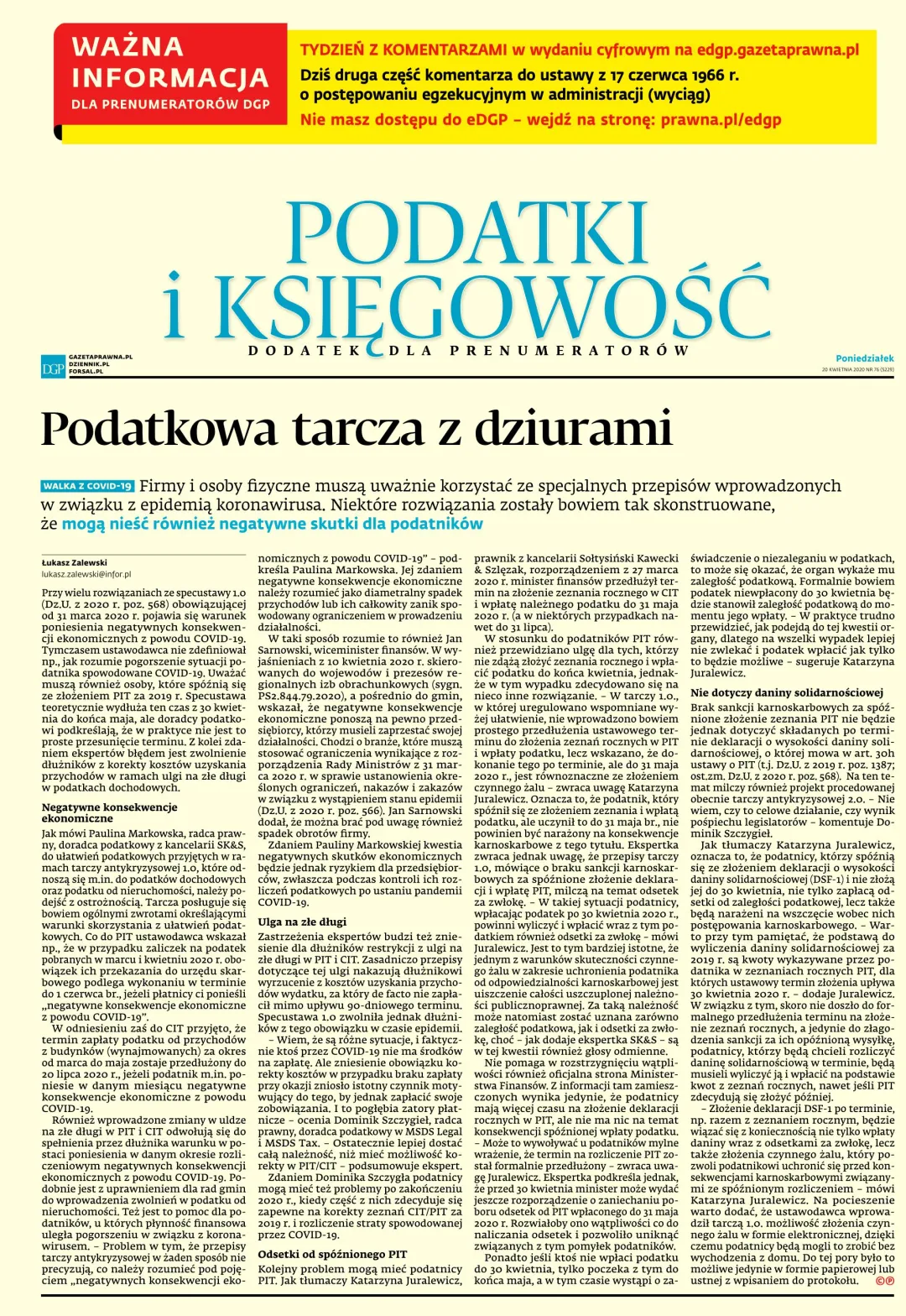 PODATKI I KSIĘGOWOŚĆ