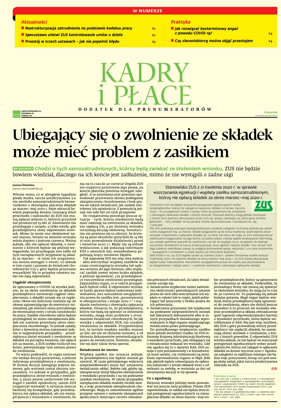 KADRY I PŁACE