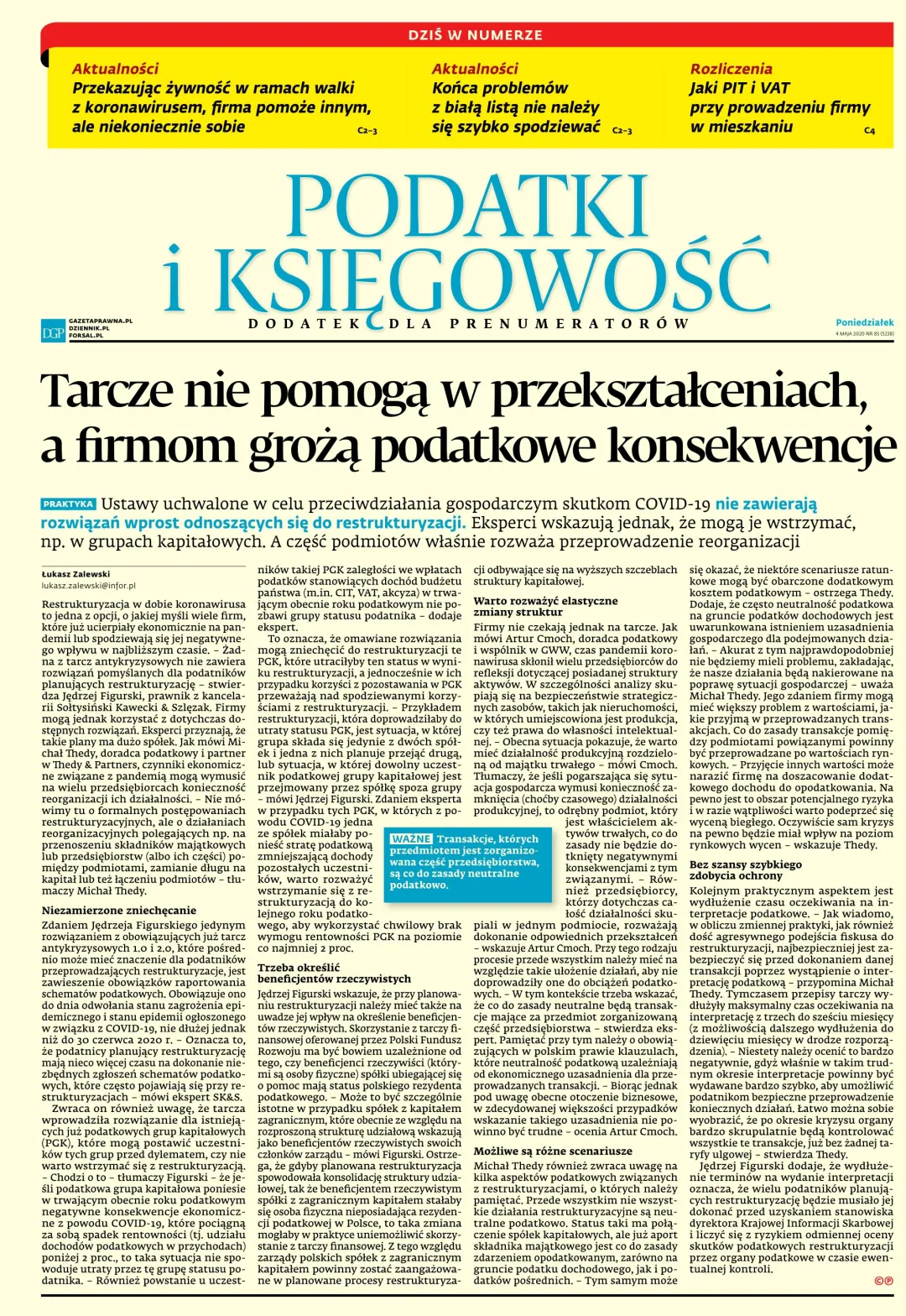 PODATKI I KSIĘGOWOŚĆ