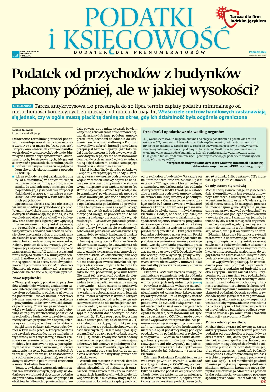PODATKI I KSIĘGOWOŚĆ