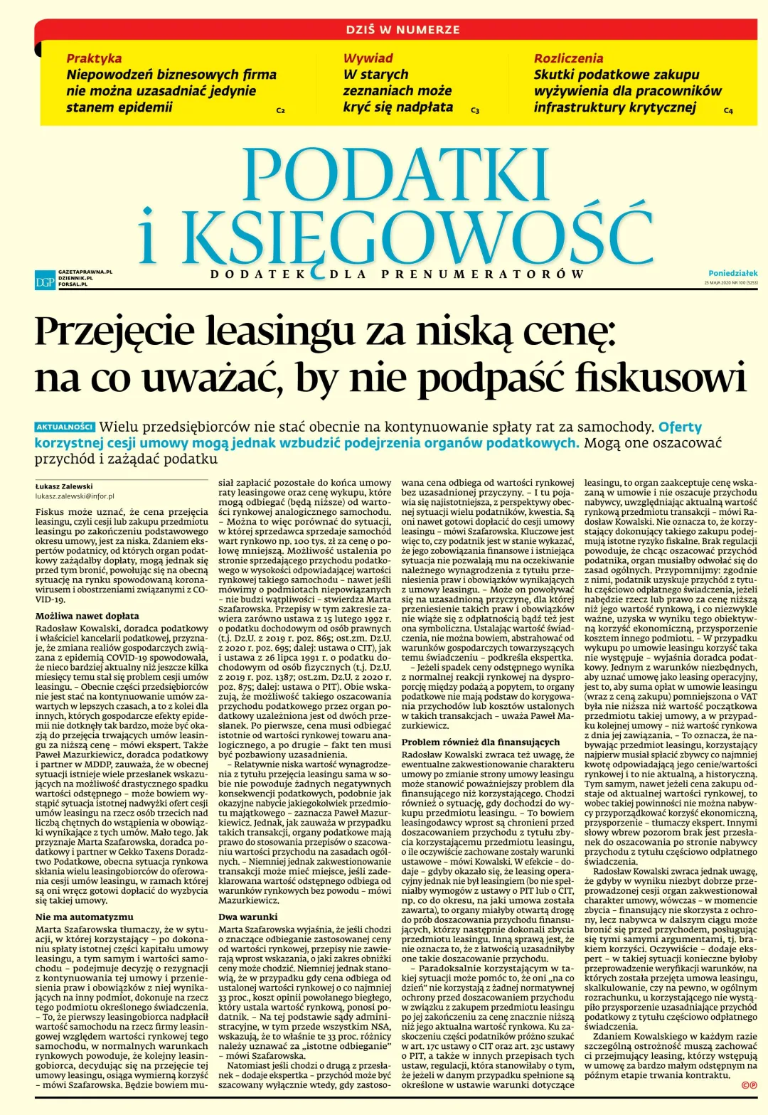 PODATKI I KSIĘGOWOŚĆ