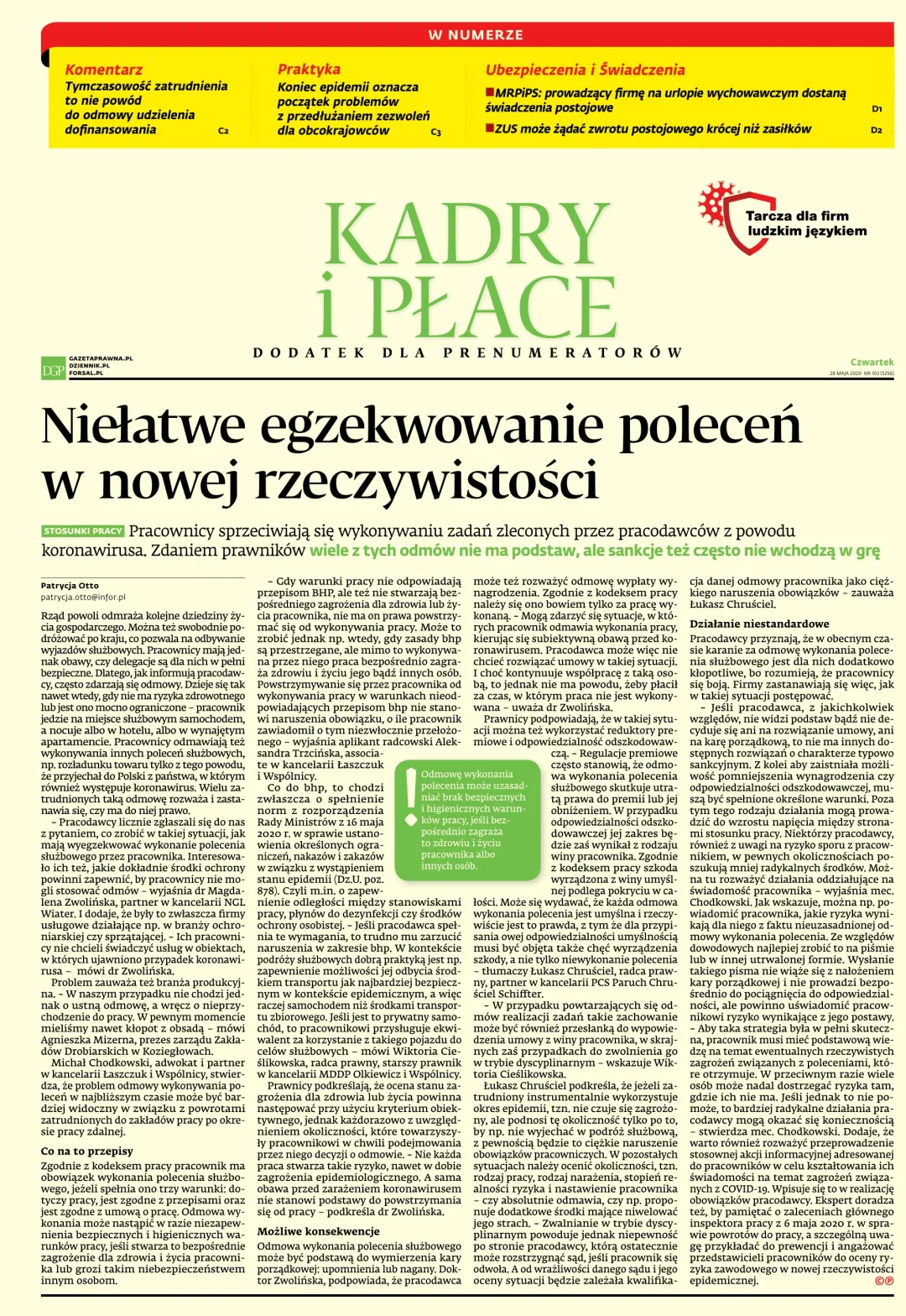 KADRY I PŁACE