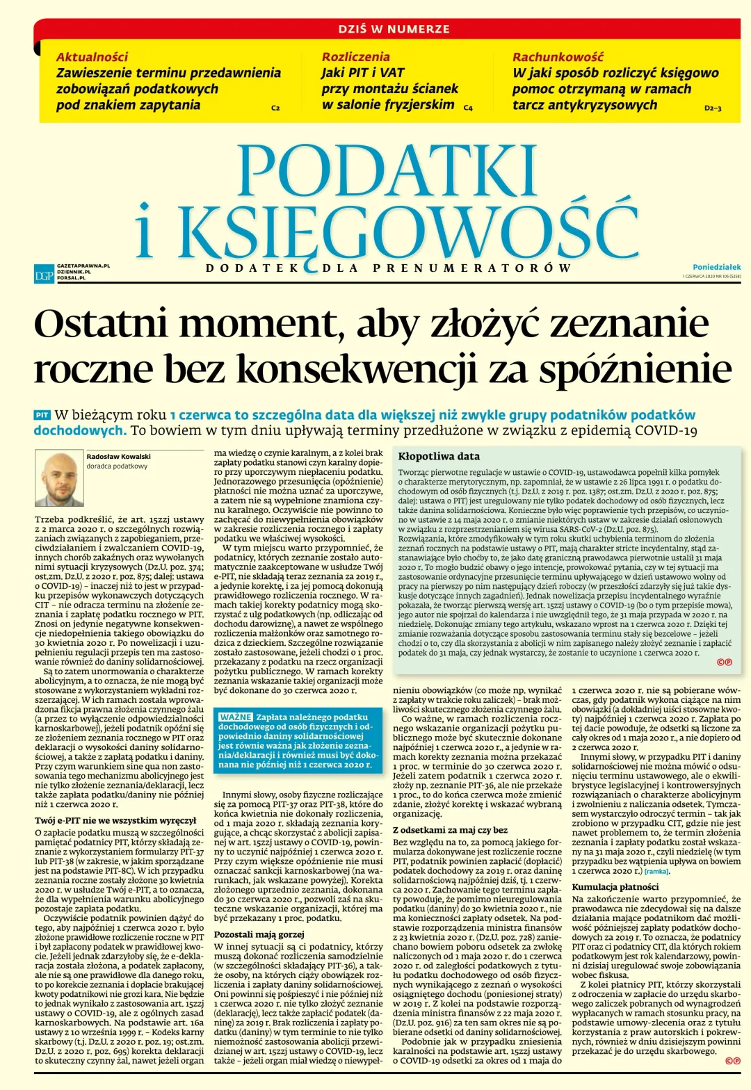 PODATKI I KSIĘGOWOŚĆ