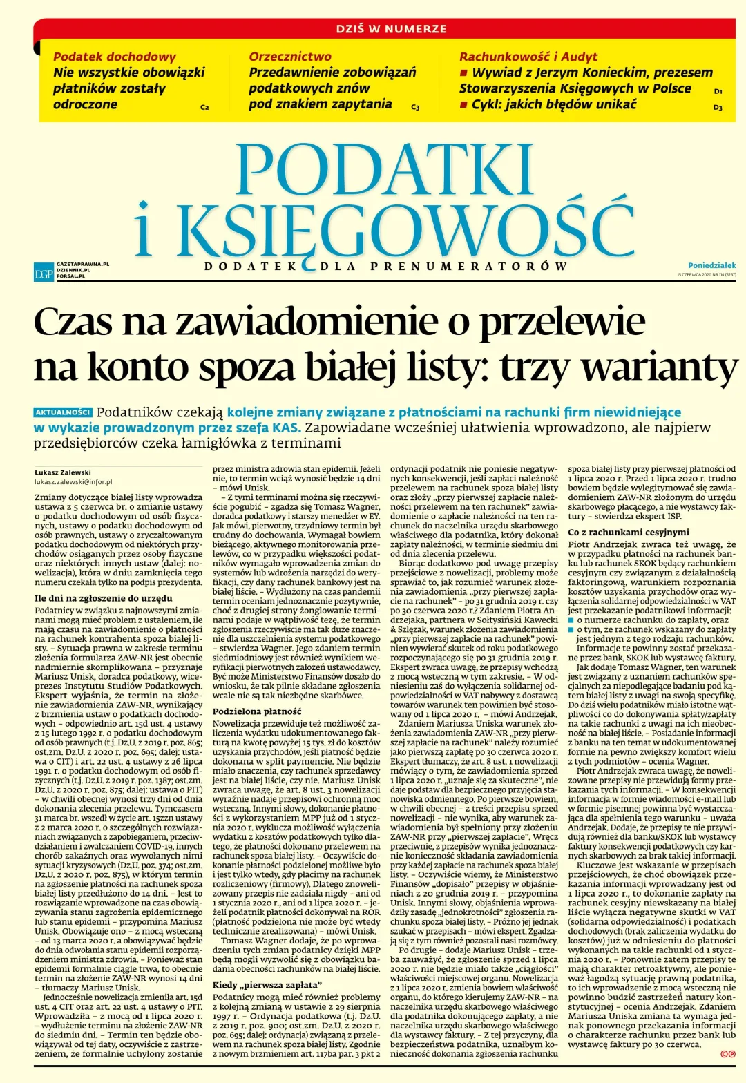 PODATKI I KSIĘGOWOŚĆ