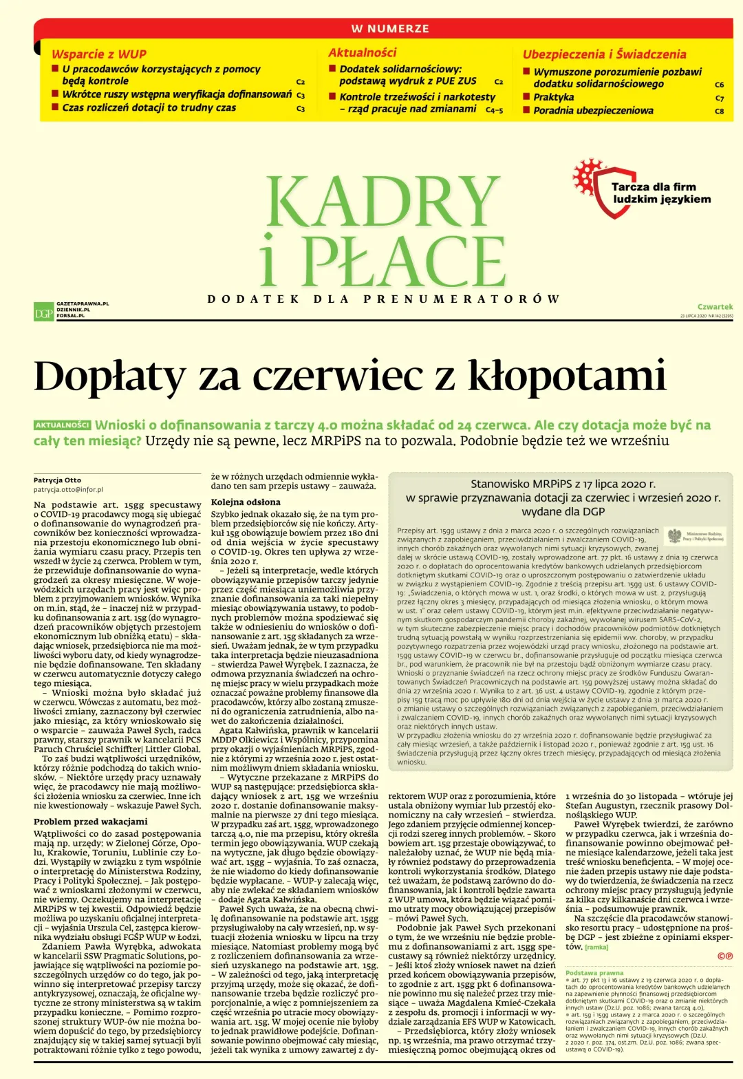 KADRY I PŁACE