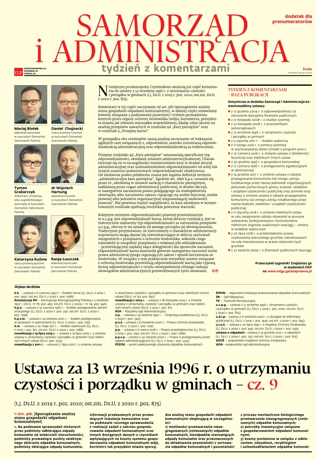 TYDZIEŃ Z KOMENTARZAMI