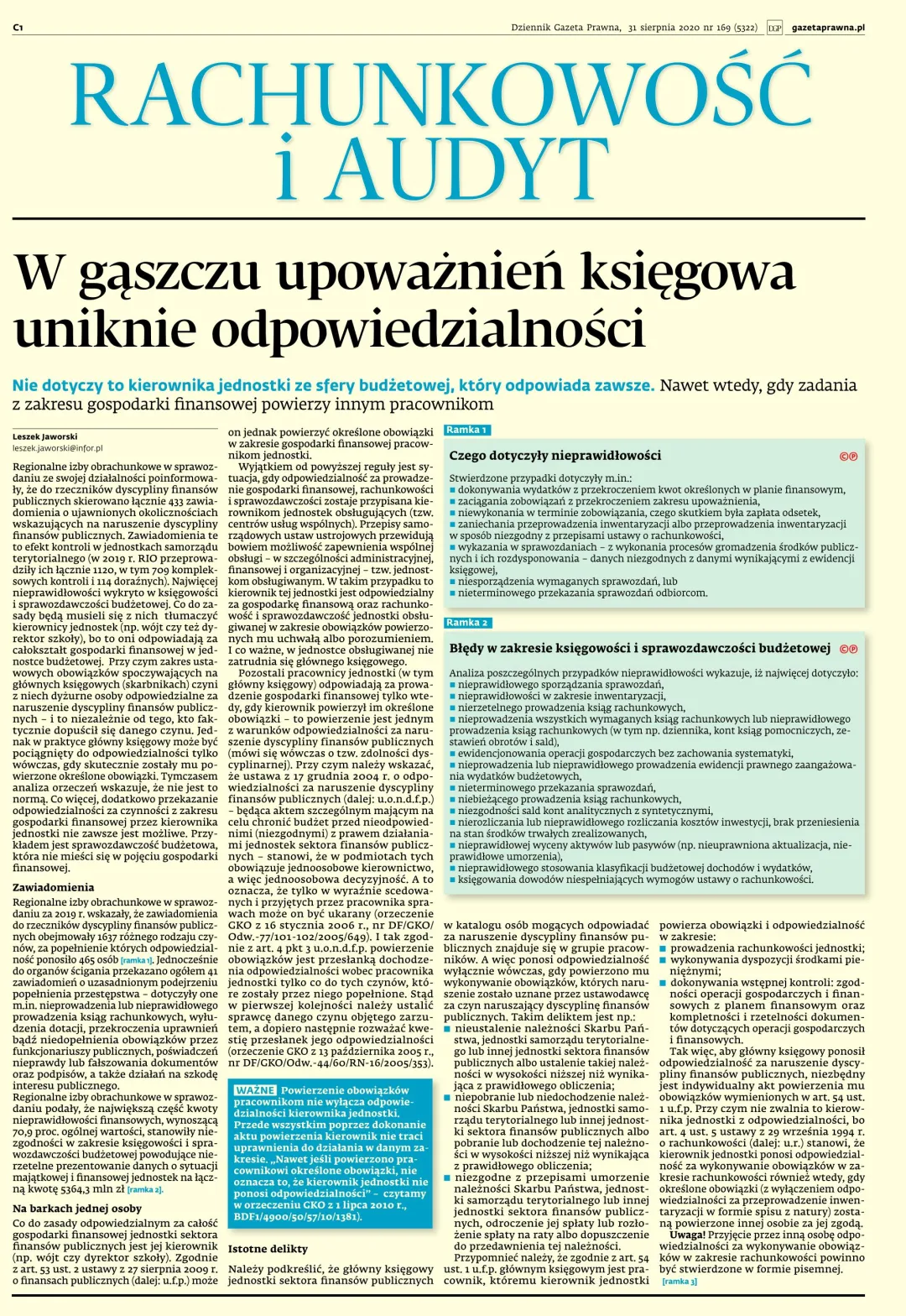 RACHUNKOWOŚĆ I AUDYT
