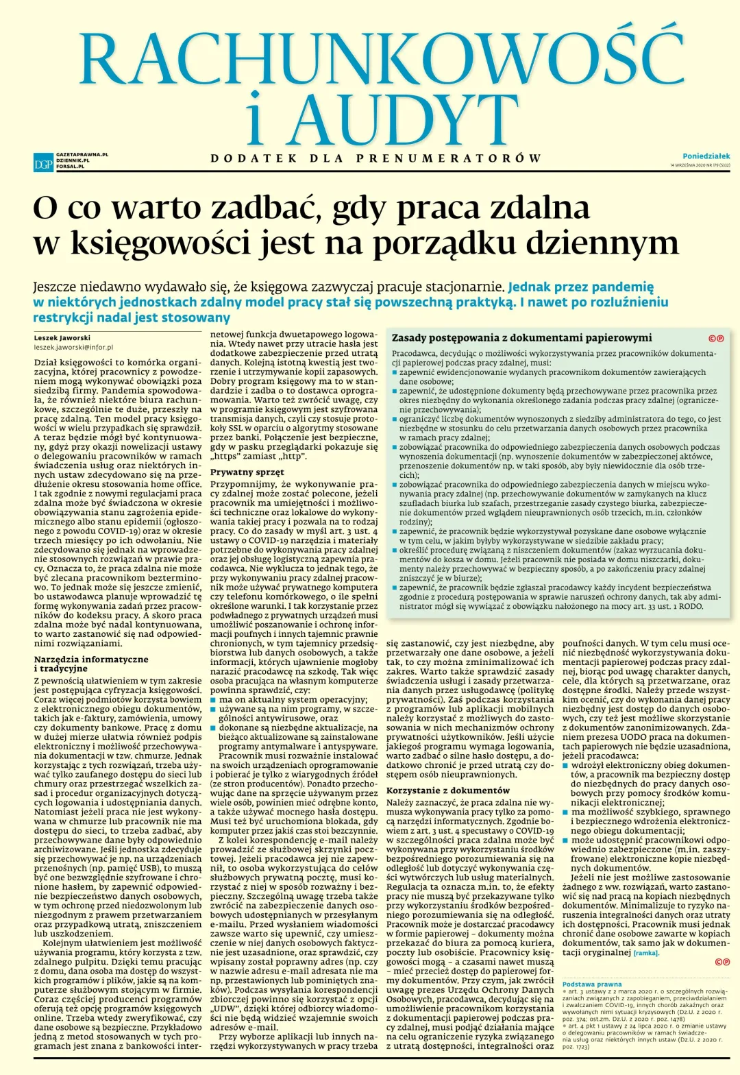 RACHUNKOWOŚĆ I AUDYT