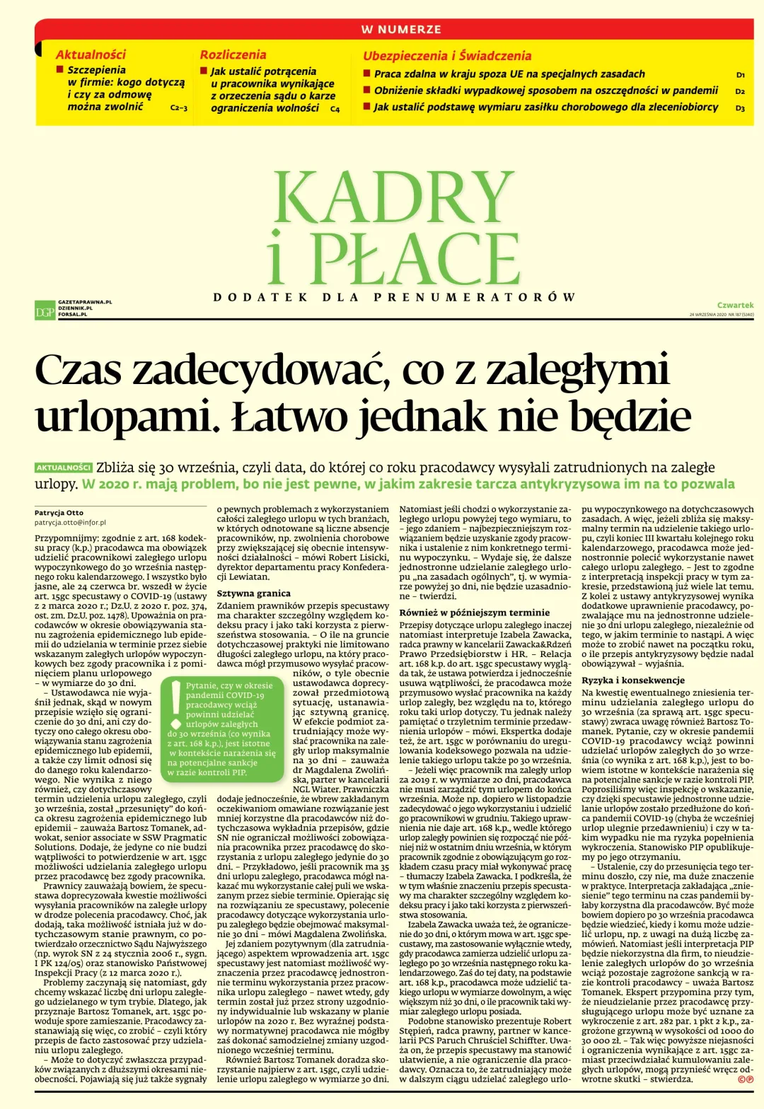 KADRY I PŁACE