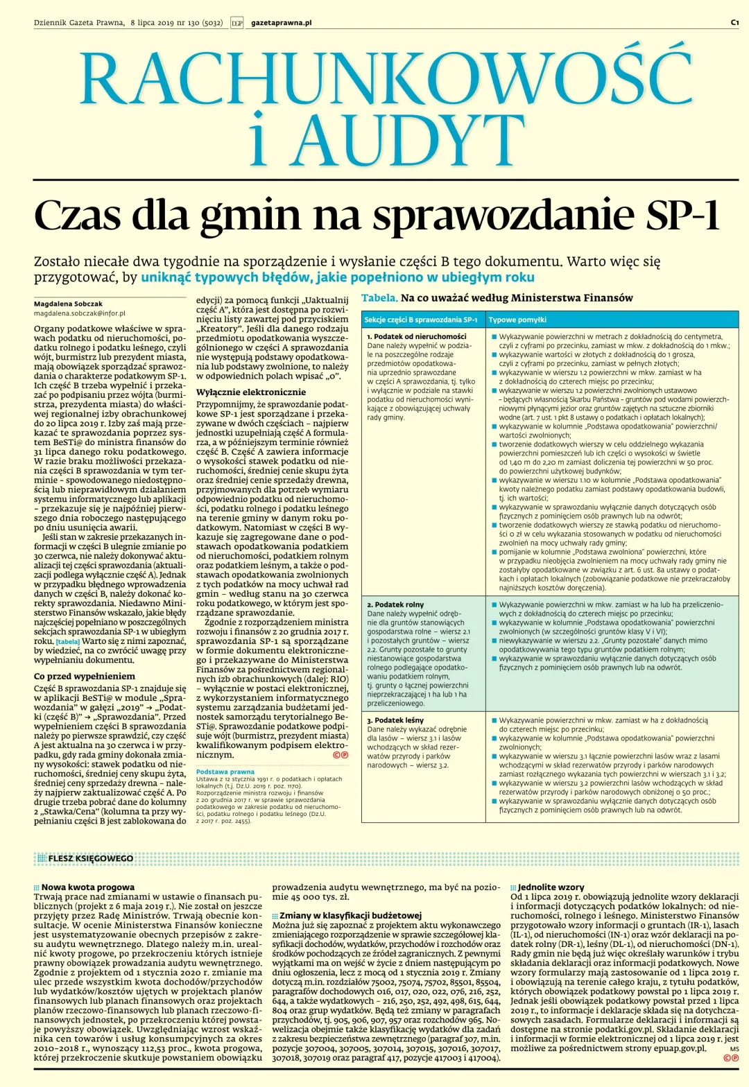 RACHUNKOWOŚĆ I AUDYT