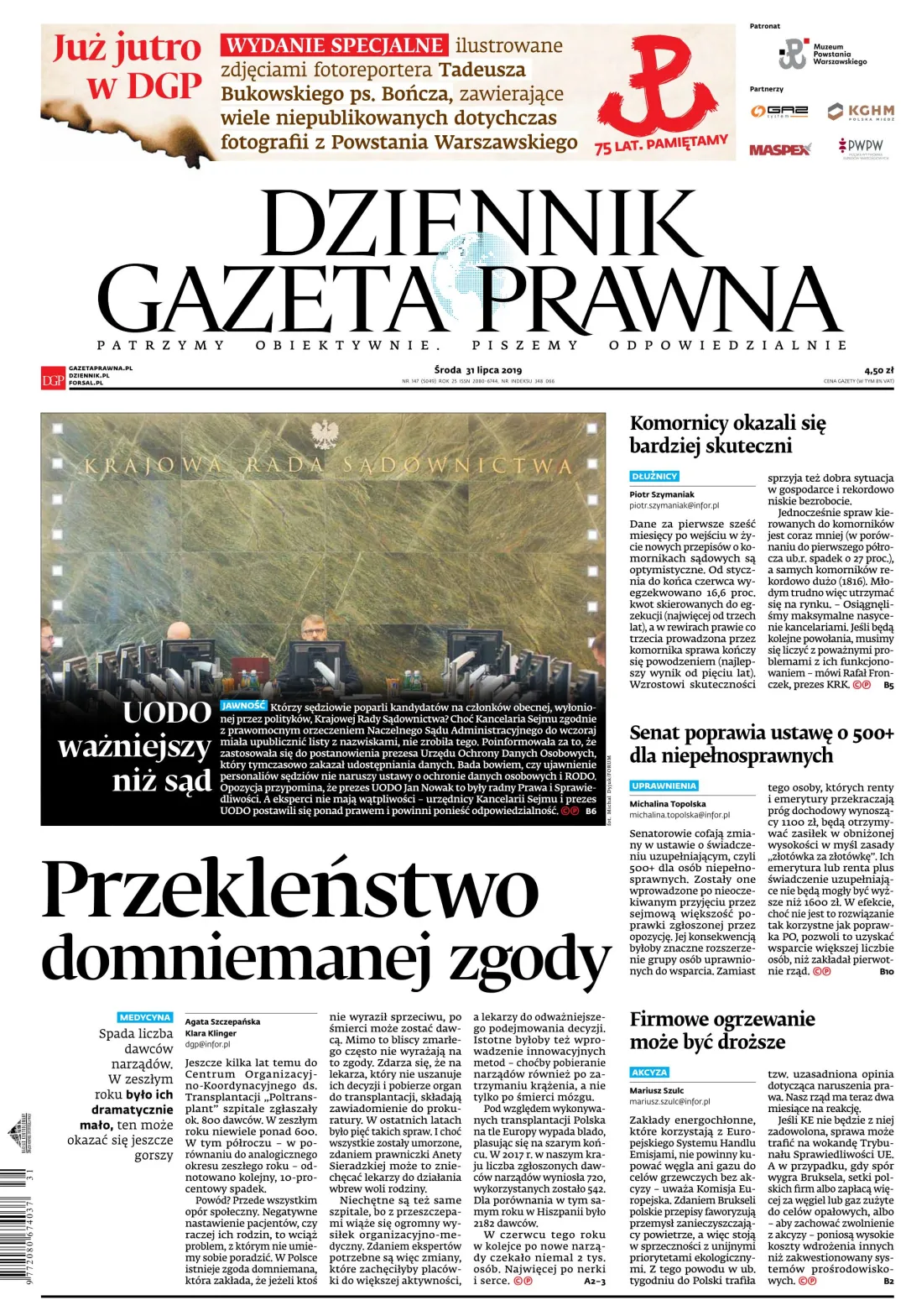 PIERWSZA STRONA DGP