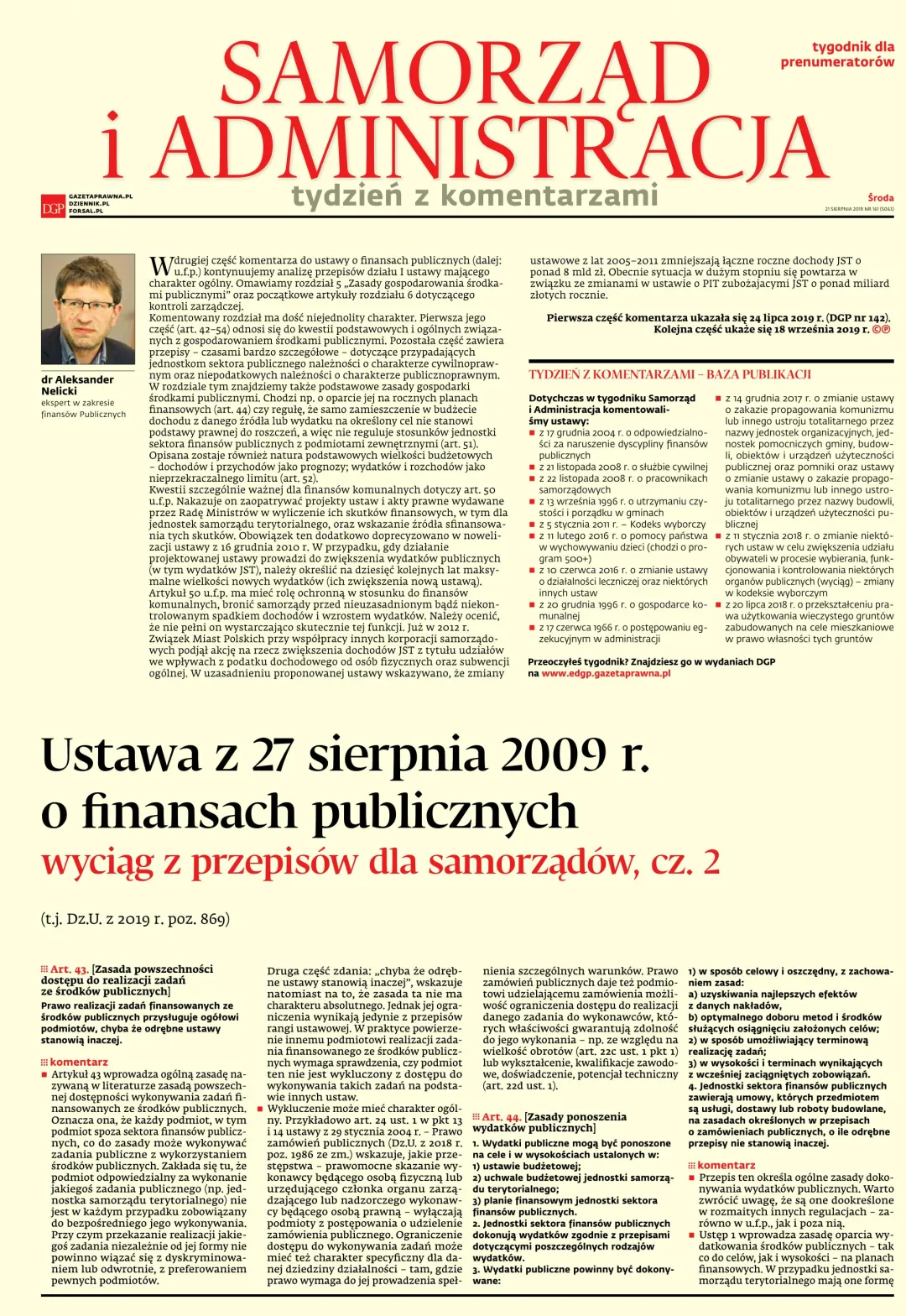 SAMORZĄD I ADMINISTRACJA