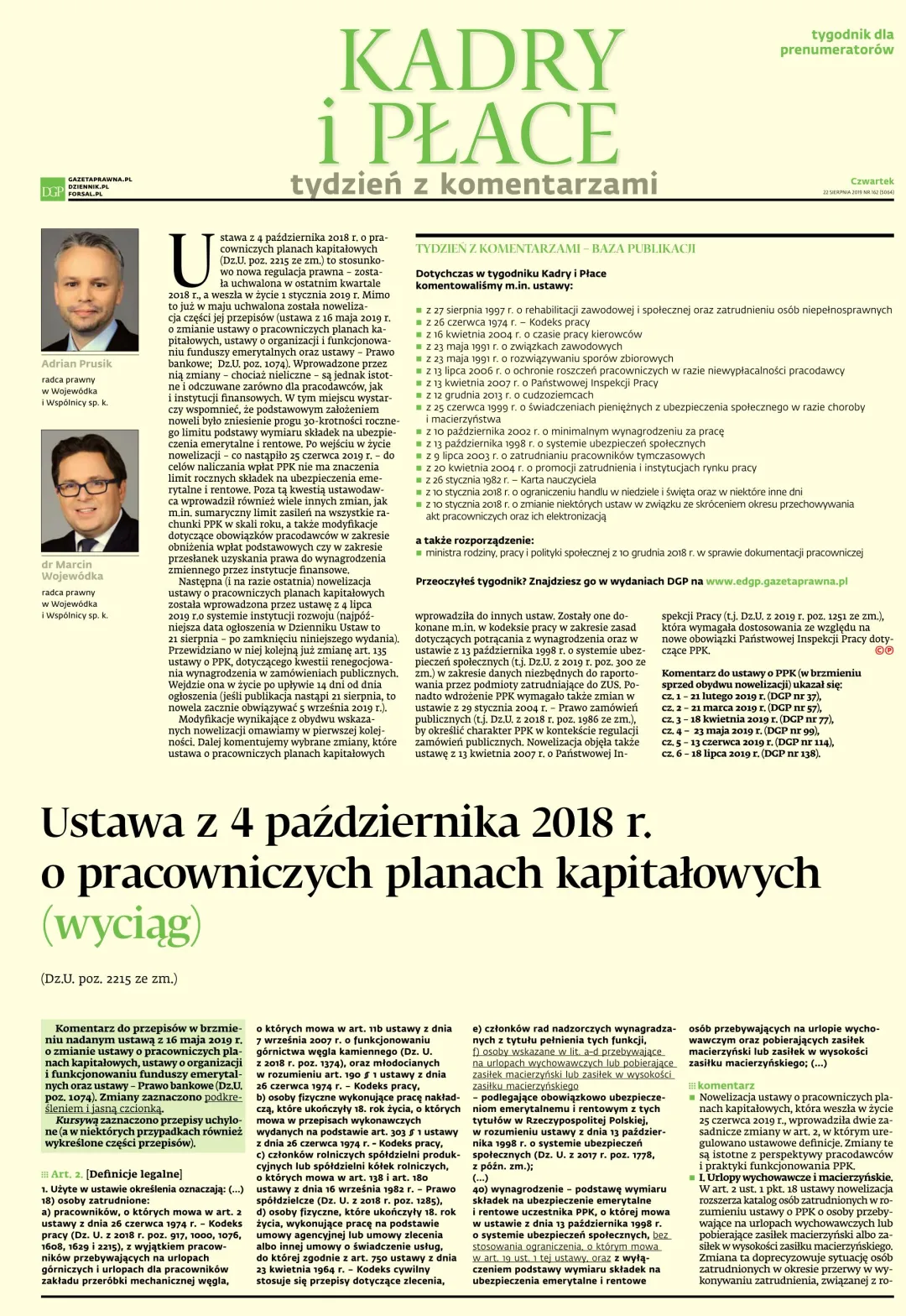 KADRY I PŁACE